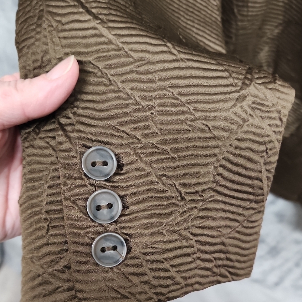 Coldwater Creek Brown Textured Suit Jacket sz 2X - Picture 4 of 8